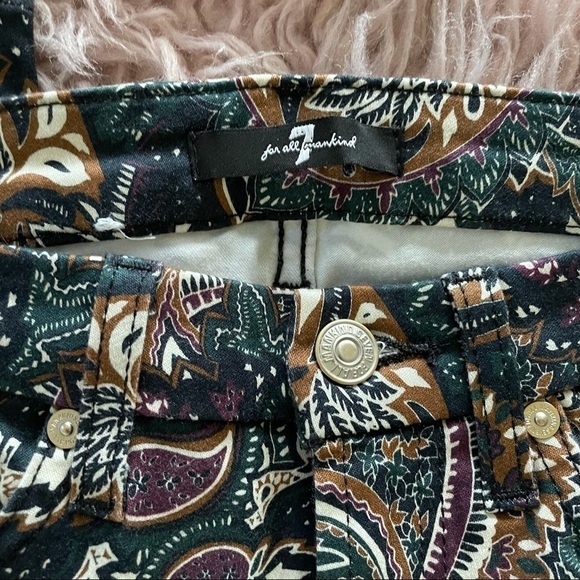 7 For All Mankind Paisley Print Pants Side 25 - Picture 8 of 13